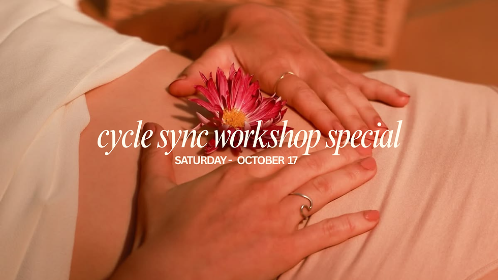 CYCLE SYNC WORKSHOP SPECIAL ❤️ | OCTOBER 17