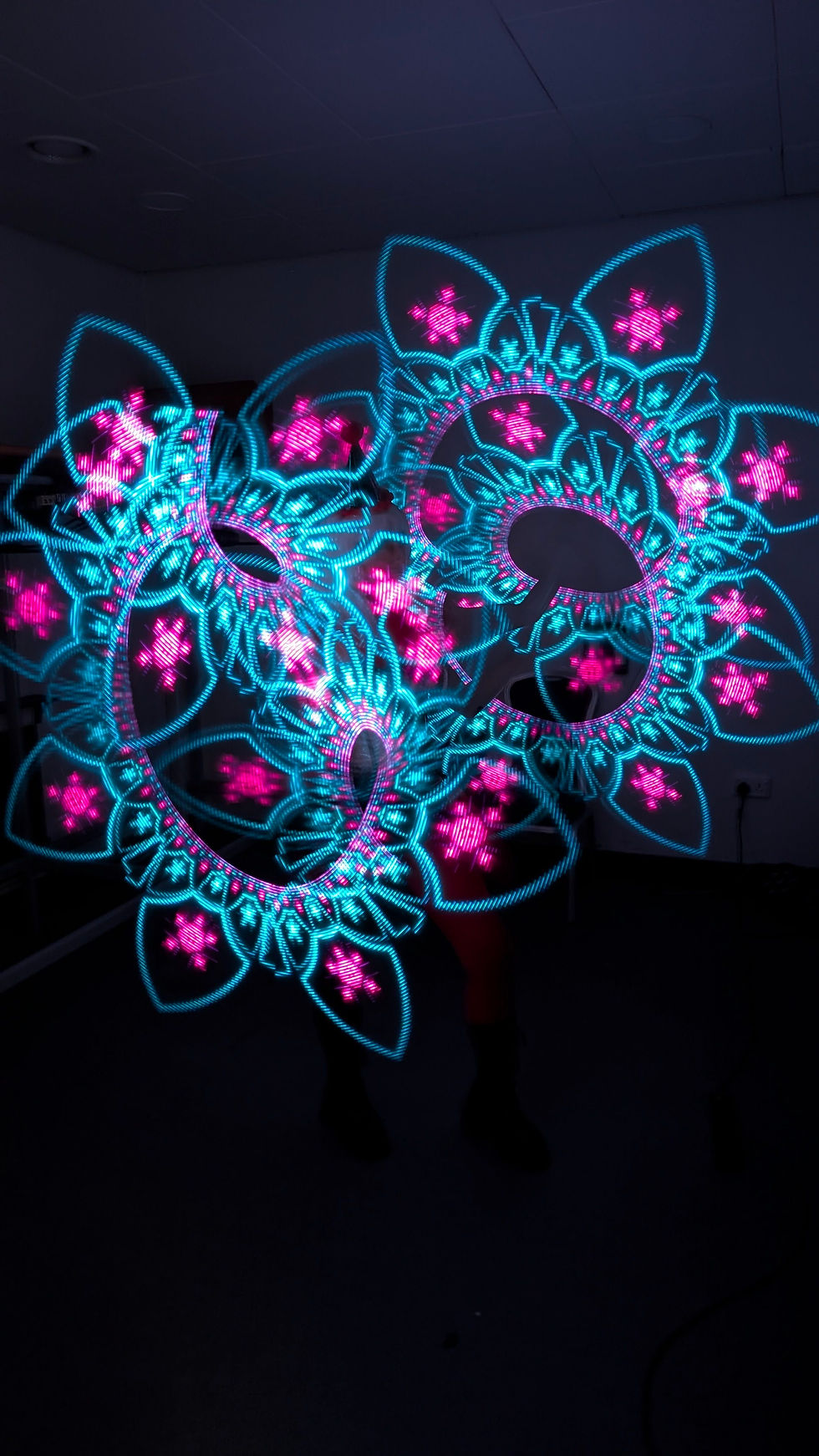 LED Kaleidoscope pattern