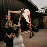Fire breather at a wedding in Hertfordshire