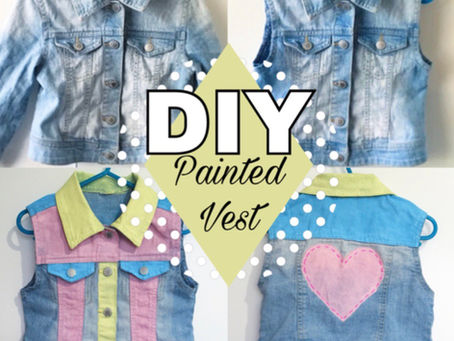 DIY Painted Denim Jacket/Vest