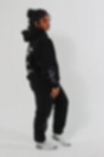 Thumbnail: Oversized White Weavers Hoodie [Black]
