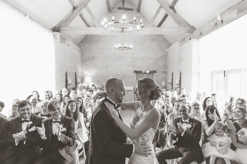 Stratton Court Barn Wedding Ceremony Bride Groom Celebration