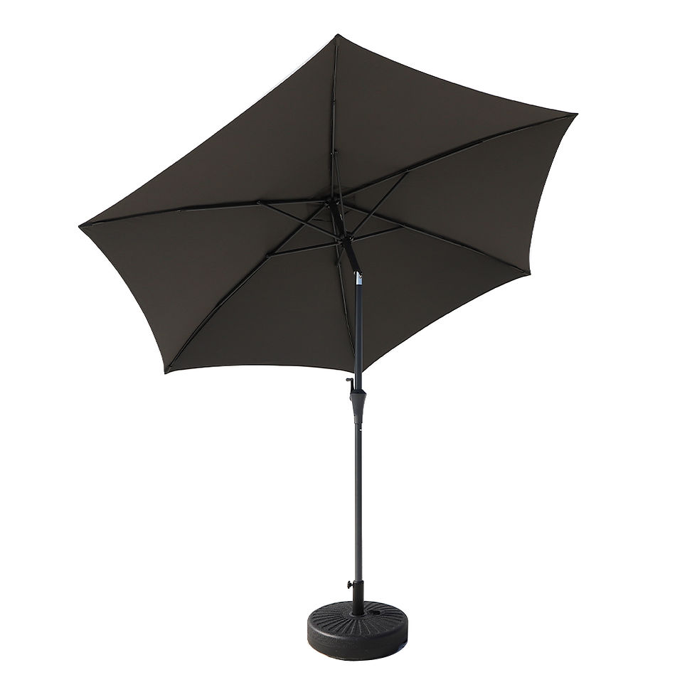 Miniatura: ombrelone central inclinável