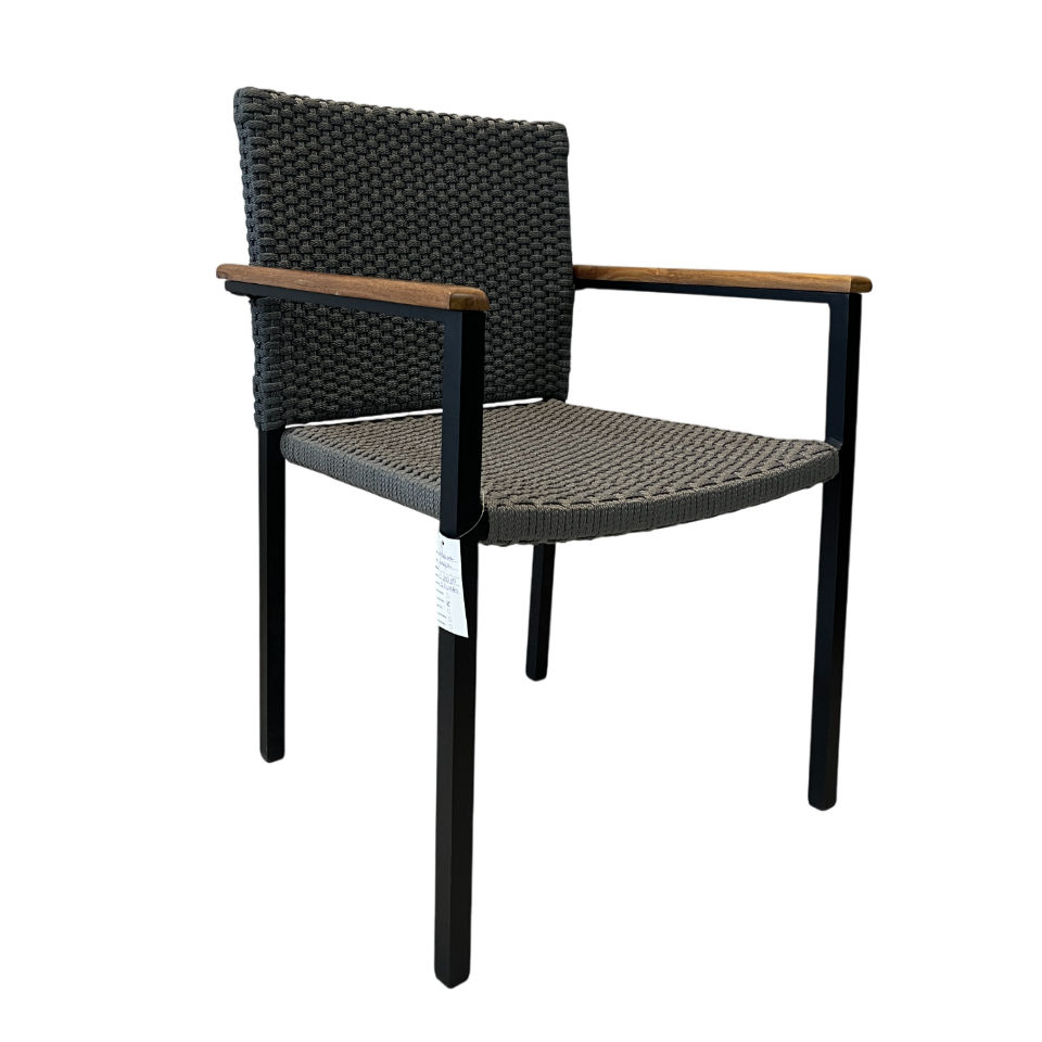 Cadeira com braço corda náutica