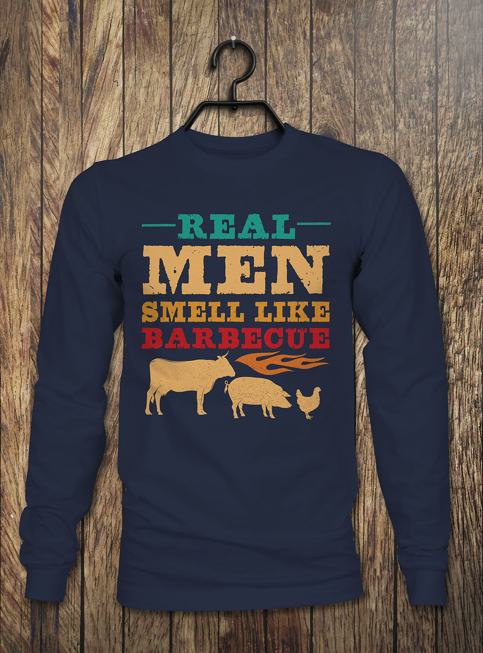 Thumbnail: Real Men Smell Like BBQ - Long Sleeve 