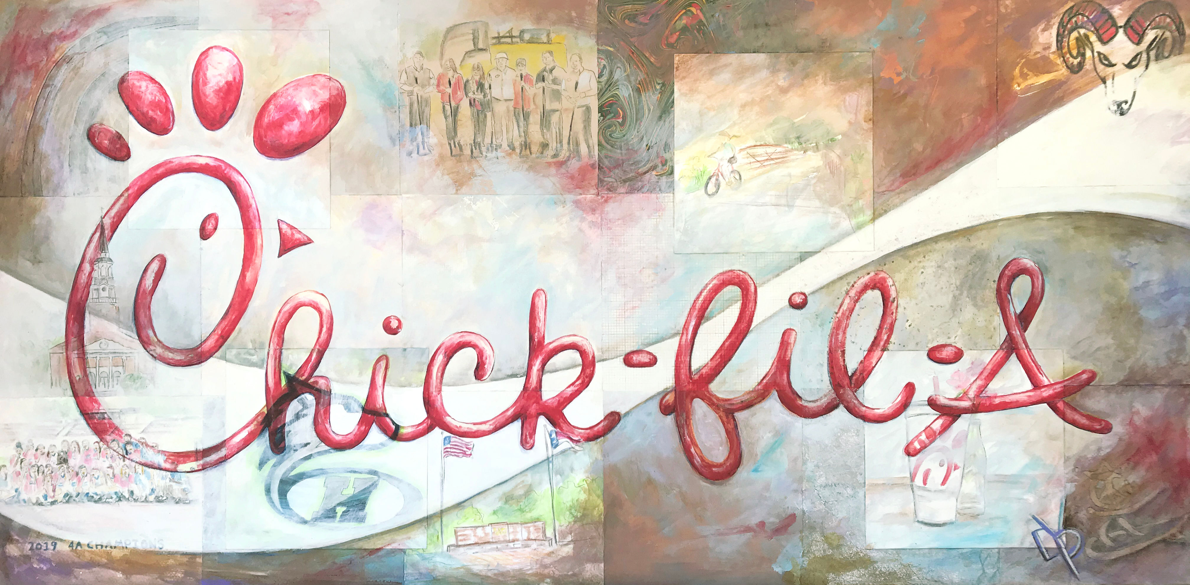 Commissioned Work - Chick-fil-a Heritage Village SOLD