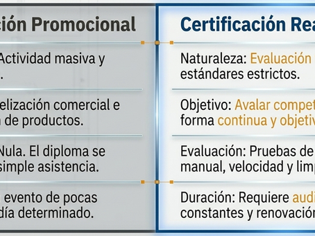 Capacitación versus Certificación