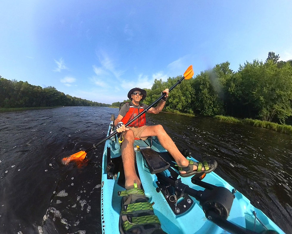 pedal kayak camping