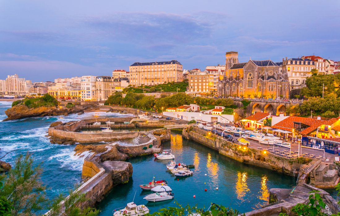 Biarritz, panorama sur la côte