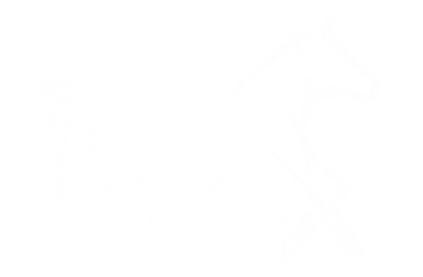 All White 7th Heaven Performance Horses Logo