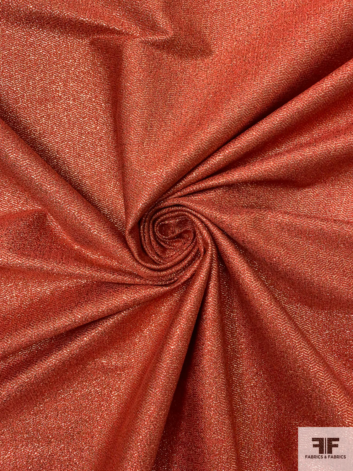 Burnt orange crepe and wool suiting fabric available for a custom hunt coat
