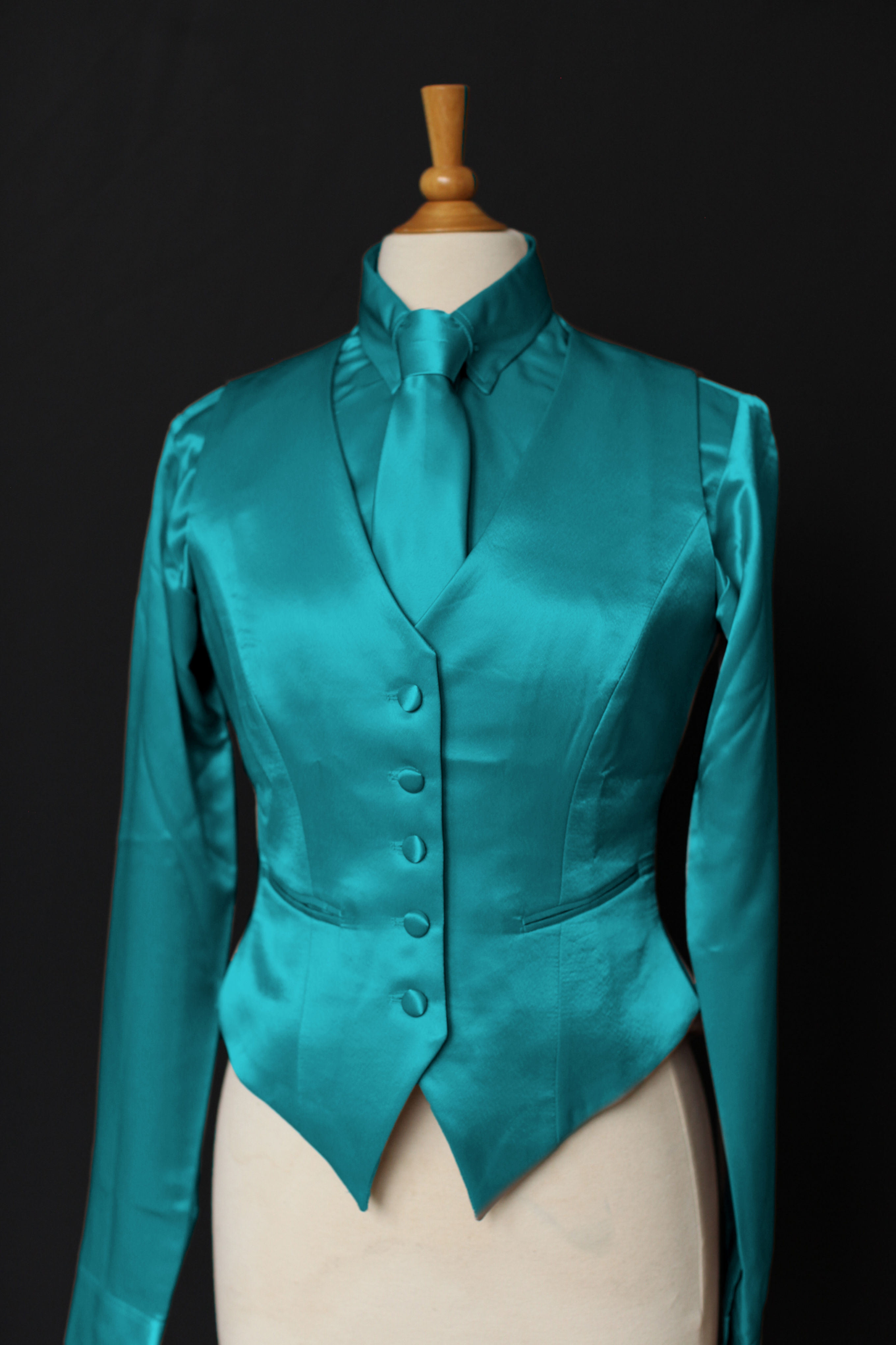 Women's Saddle Seat Satin Vest