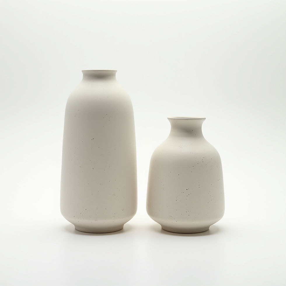 Ceramic Vase Duo