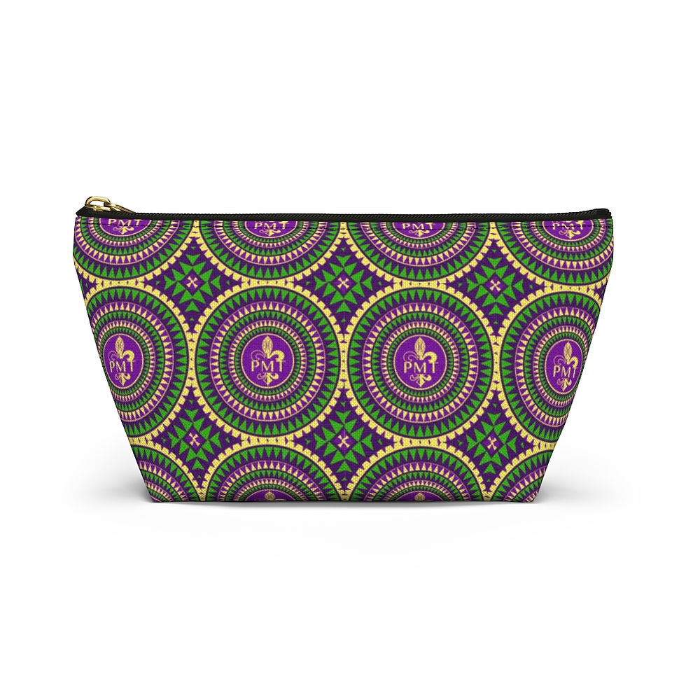 Thumbnail: PMT 2022 Mardi Gras Logo Accessory Pouch w T-bottom