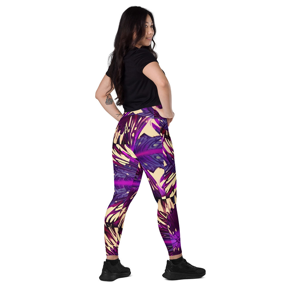 Thumbnail: Got Purp Crossover leggings with pockets