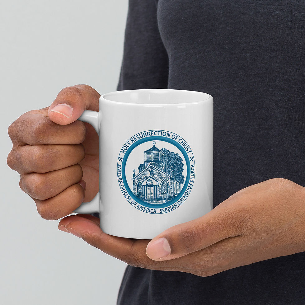 Thumbnail: White glossy mug Holy Resurrection
