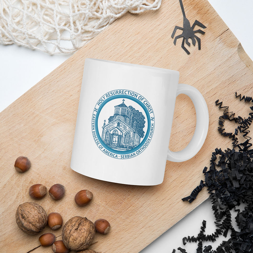Thumbnail: White glossy mug Holy Resurrection