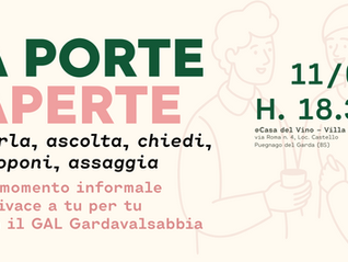 A PORTE APERTE: Un momento informale e vivace a tu per tu con il GAL Gardavalsabbia