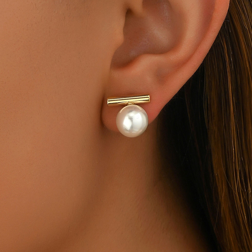 Thumbnail: Pearl Bar Stud Earrings - The Quiet Gold Detail You Wear Daily