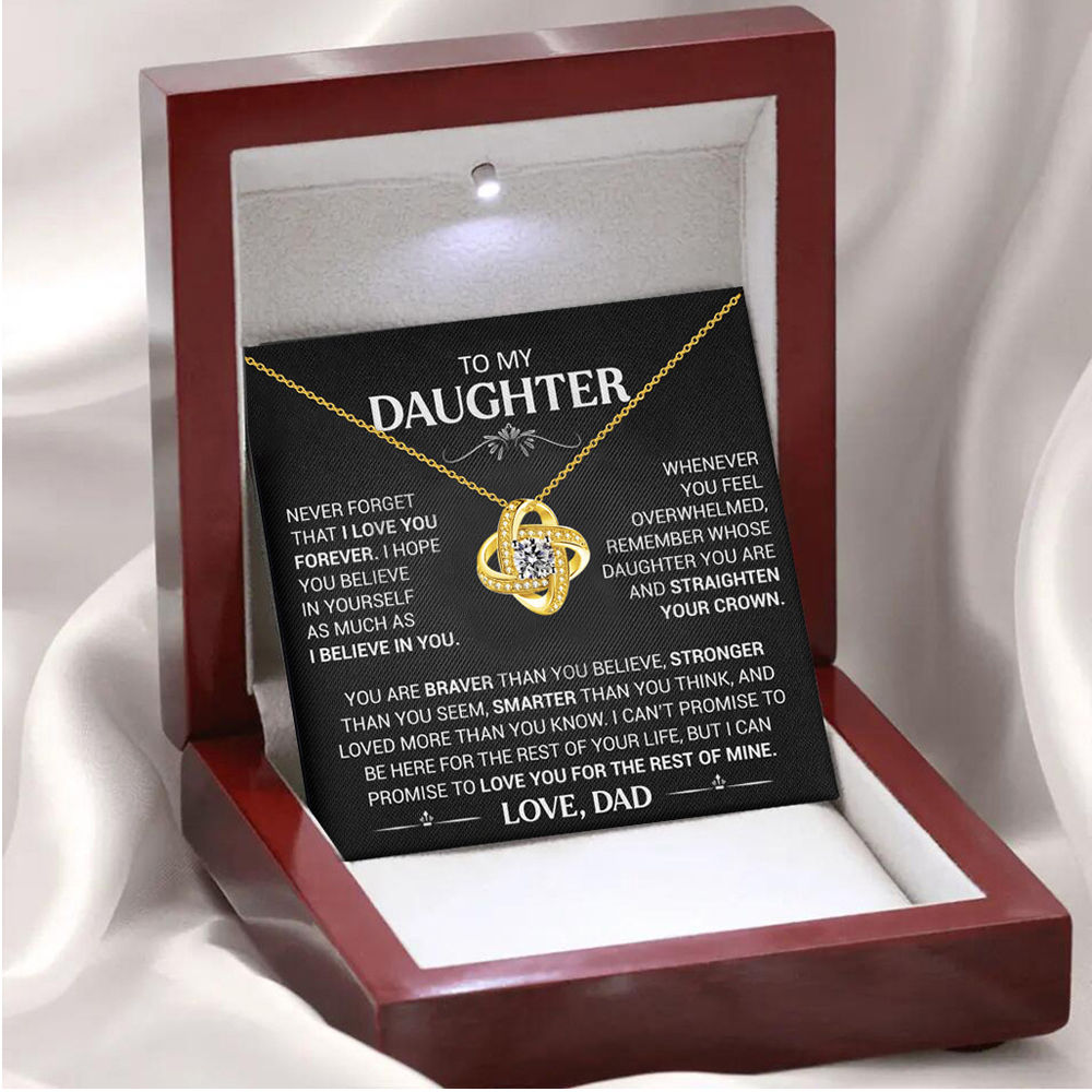 To My Daughter Necklace - The Gift That Says Everything You Can't