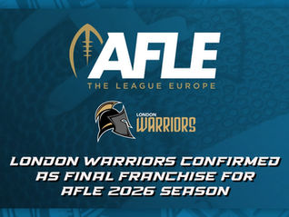 London Warriors Confirmed as Final Franchise for AFLE 2026 Season