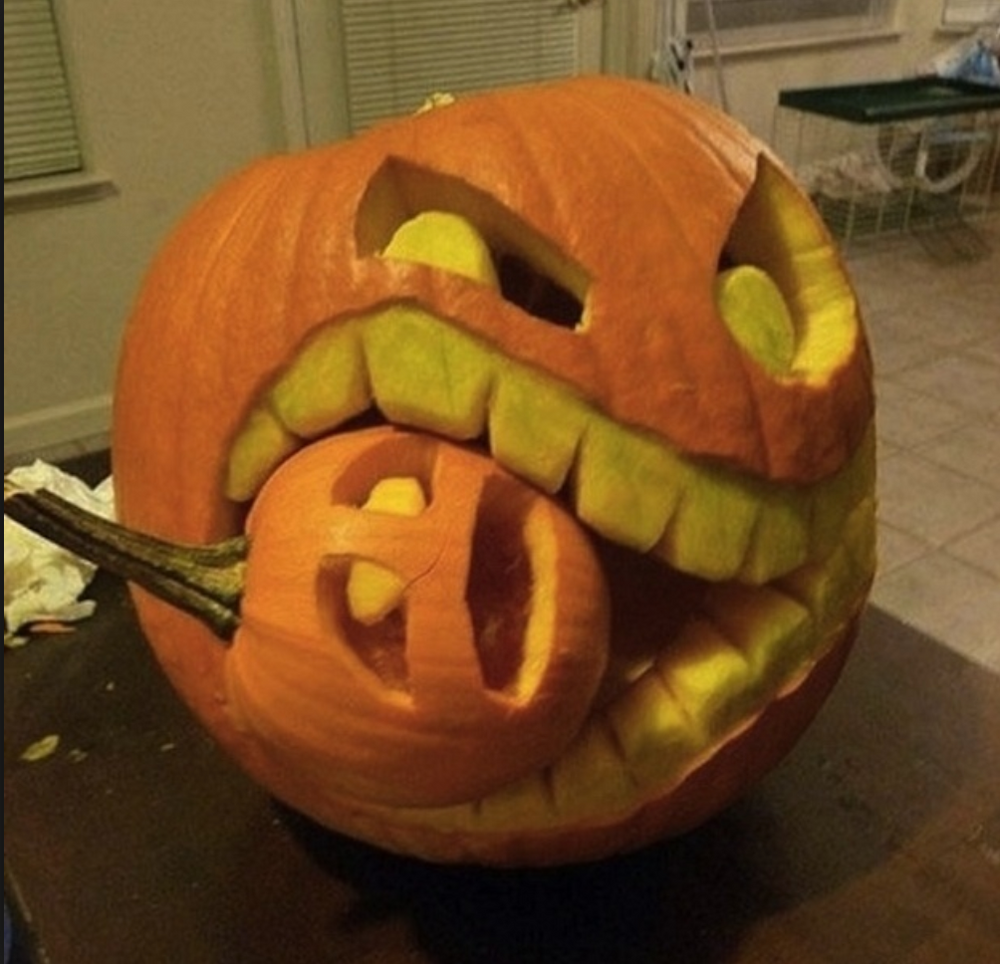 Halloween JackOLantern carving contest