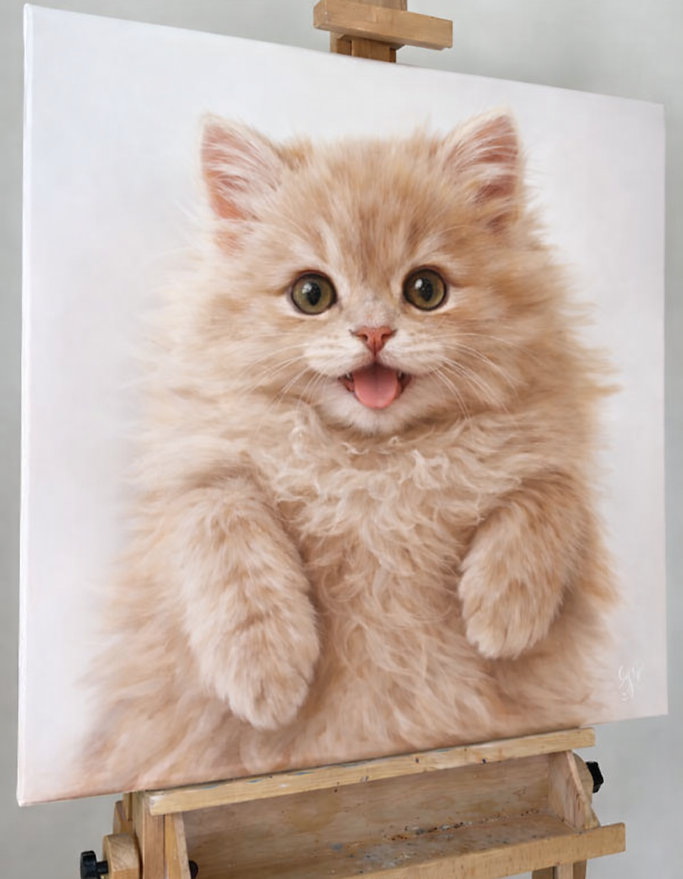 peinture-chat-huile