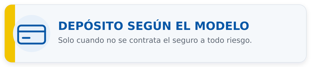 Depósito del alquiler BikeLeón