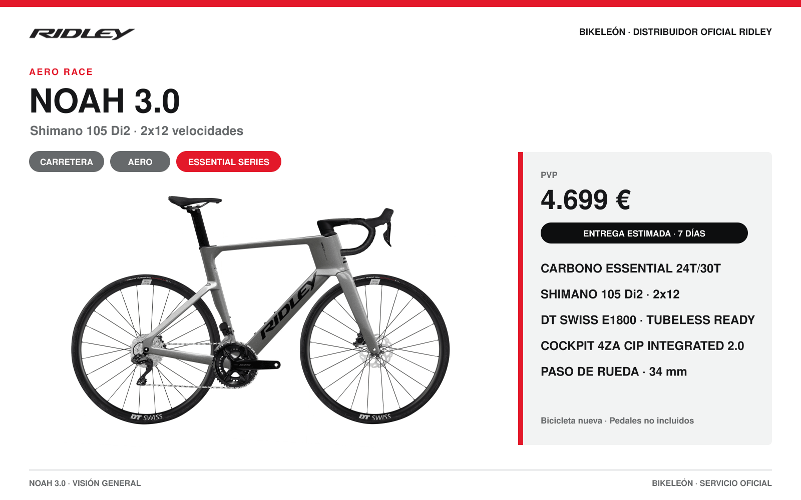 Ridley Noah 3.0 - visión general y características principales