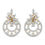 Thumbnail: Flower Ear Studs 3.13 Carat TW of Lab Grown Diamond in 18kt Yellow Gold