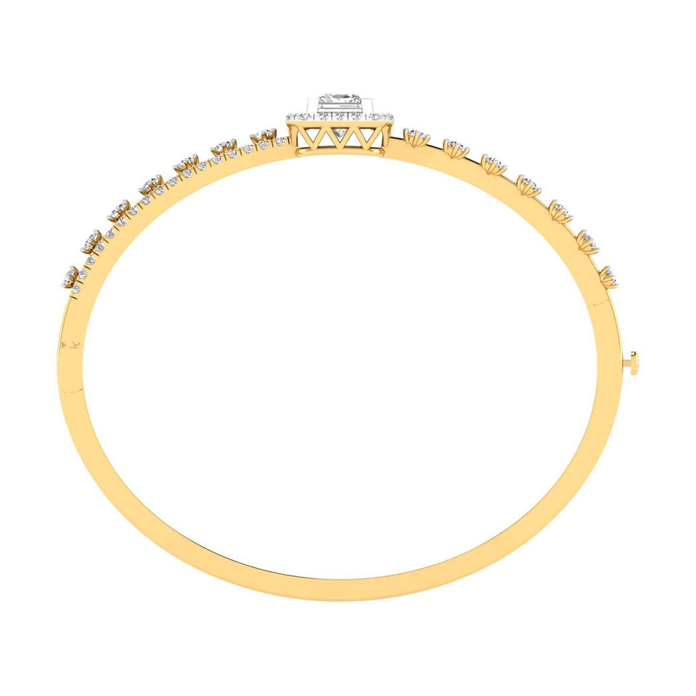 Diamond Bracelet 3.61 Carat TW of Lab Grown Diamond in 14kt Yellow Gold