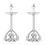 Thumbnail: Solitaire Ear Stud 2 Carat TW of Lab Grown Diamond in 18kt White Gold