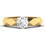 Solitaire Engagement Ring 0.86 Carat TW of Lab Grown Diamond in 14kt Yellow Gold