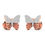 Thumbnail: Butterfly Ear Studs 0.29 Carat TW of Lab Grown Diamond in 14kt Pink Gold