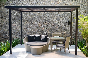 relaxing corner outdoor furniture