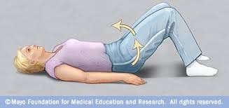 Pelvic rocking exercise