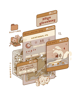 #aesthetic #warm #brown #beige #stickers #computer #top #freetoedit.png