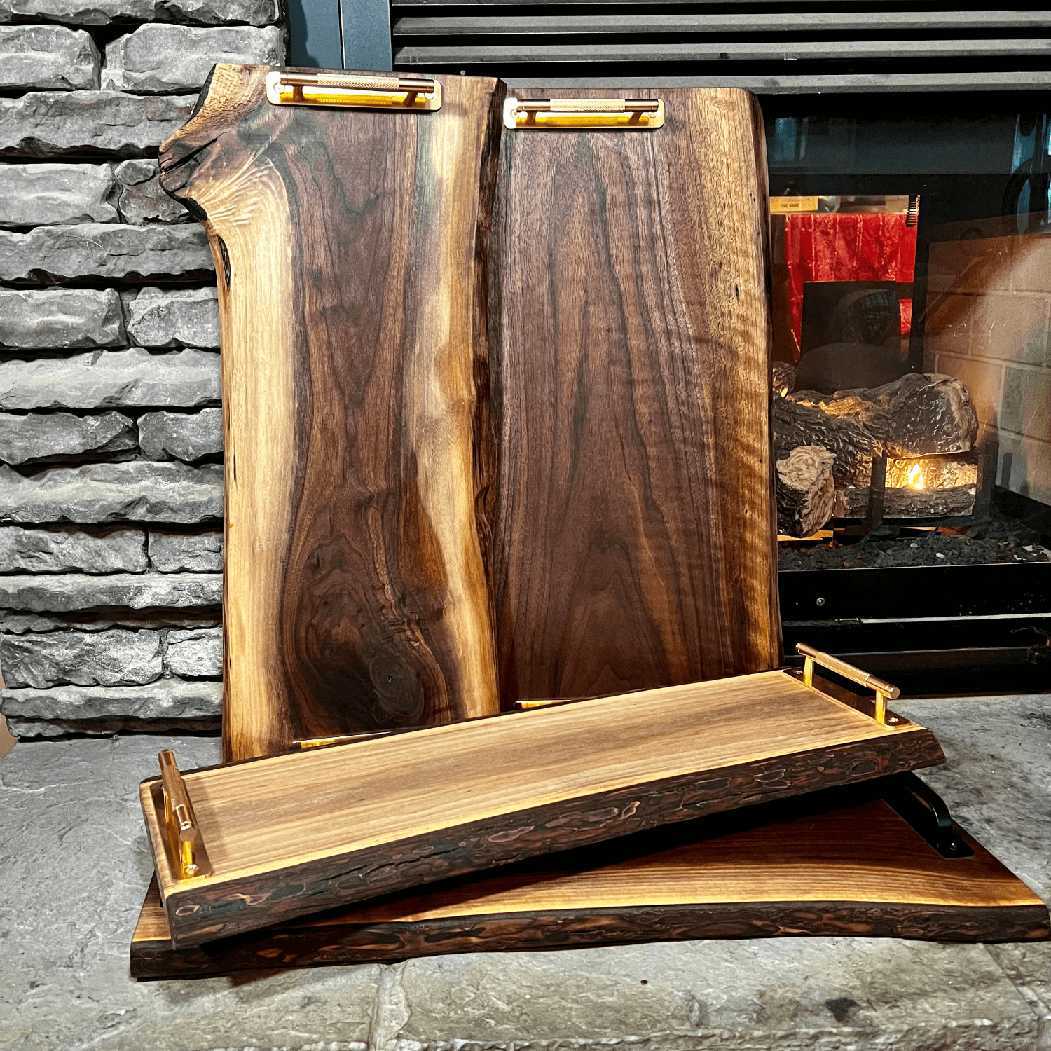 live edge charcuterie board