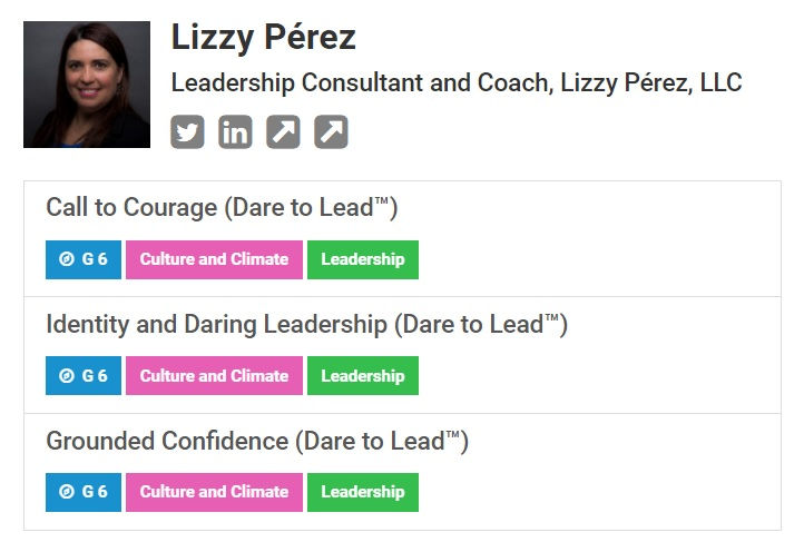 Lizzy Perez Schedule at Learning Forward Texas Conference 2022