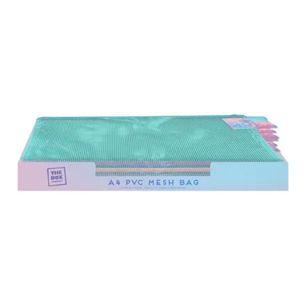 Pastel A4 PVC Mesh Bag
