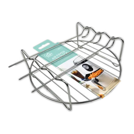 Air Fryer Wire Rack With 3 Skewers Dia.19cm