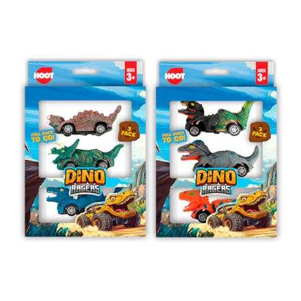 Dinosaur Car 3pk