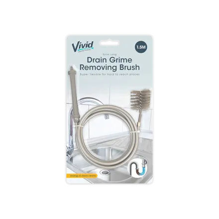 Extra Long Drain Grime Removing Brush