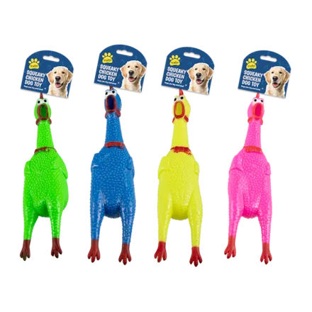 Squeaky Chicken Dog Toy