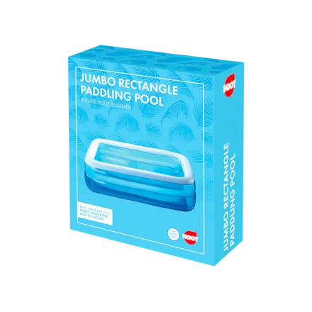 Jumbo Rectangle Paddling Pool 2m X 1.45m x 0.46m