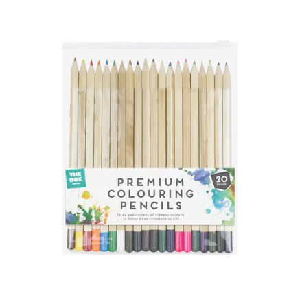 Premium Colouring Pencils 20pk