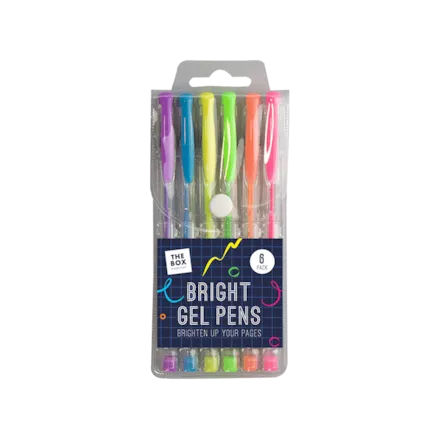 Bright Gel Pens 6pk