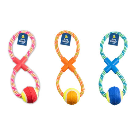 Rope Dog Pull & Tug Toy With Ball