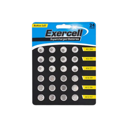 Button Cell Batteries 24pk