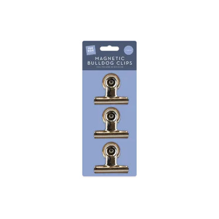 Magnetic Bulldog Clips 3pk